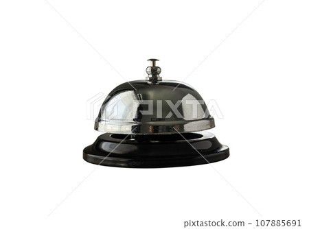 Hotel service bell isolated on white background Hotel service bell isolated on white background 107885691