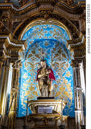 Interior of Ordem Terceira Nossa Senhora Our Lady do Carmo church in Salvador da Bahia in Brazil Interior of Ordem Terceira Nossa Senhora Our Lady do Carmo church in Salvador da Bahia in Brazil 107885830