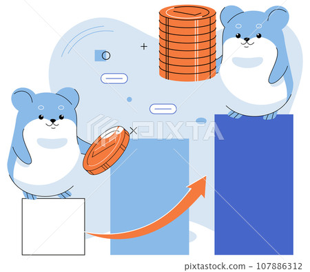 Trading hamster, user who does not understand economics and finance, dreams of getting rich on cryptocurrency, novice traders who make wrong decisions due to emotions or panic. Inexperienced investor Trading hamster, user who does not understand economics and finance, dreams of getting rich on cryptocurrency, novice traders who make wrong decisions due to emotions or panic. Inexperienced investor 107886312