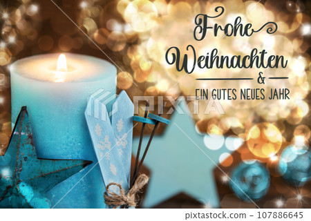 Text Frohe Weihnachten, Means Merry Christmas, Christmas Background, Winter Decor Text Frohe Weihnachten, Means Merry Christmas, Christmas Background, Winter Decor 107886645