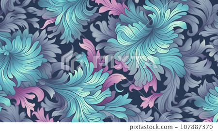 Abstract plant wallpaper pattern 107887370