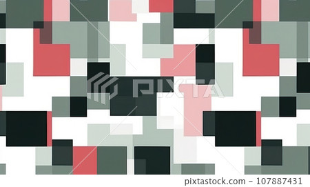 Abstract red and black square wallpaper pattern Abstract red and black square wallpaper pattern 107887431