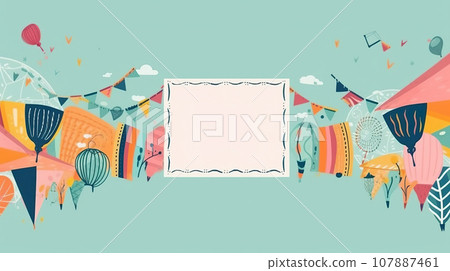 Blank cute frame template background Blank cute frame template background 107887461