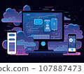 Cute design mobile connectivity 107887473