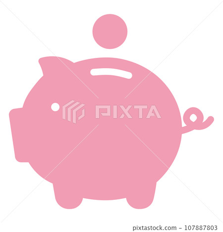 Pig moneybox icon Pig moneybox icon 107887803