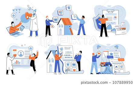 Insurance for car, property, travel, accident, life, medical. Insurance concept is adapting changing societal needs Covers home insurance safeguard ones largest investment Care about family life Insurance for car, property, travel, accident, life, medical. Insurance concept is adapting changing societal needs Covers home insurance safeguard ones largest investment Care about family life 107889950