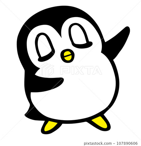 Cute simple penguin recommended pose Cute simple penguin recommended pose 107890606