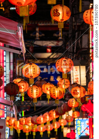 “神奈川縣”橫濱唐人街·夜景 107890780