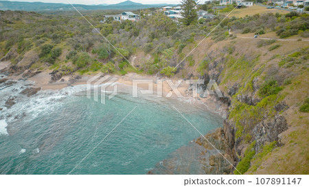 Circular beach in Australia (drone photography) 107891147