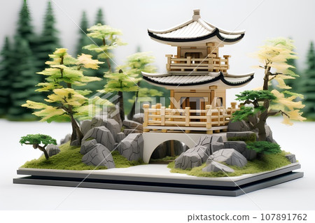 Japanese temples/Temples (3D) Japanese temples/Temples (3D) 107891762