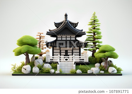 Japanese temples/Temples (3D) 107891771