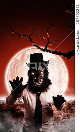 Scary Wolf Halloween Scary Wolf Halloween 107892231