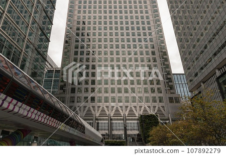Looking Up perspective of modern skyscrapers in the city view. Looking Up perspective of modern skyscrapers in the city view. 107892279