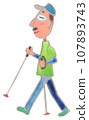 男人走路 107893743