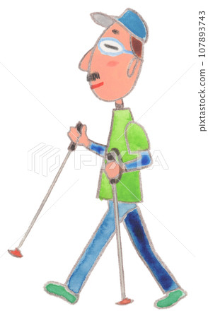 男人走路 107893743