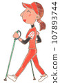 女人走路 107893744