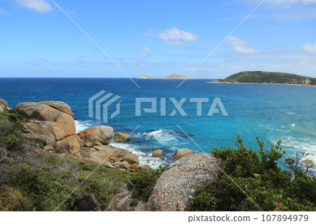 coastline in Wilsons Prom, Australia on bright summer day coastline in Wilsons Prom, Australia on bright summer day 107894979