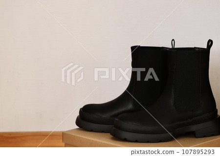 人造皮革側邊 Gore 靴子 短靴 107895293