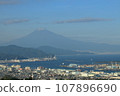 Shimizu Port and Mt. Fuji in autumn seen from Nihondaira 107896690