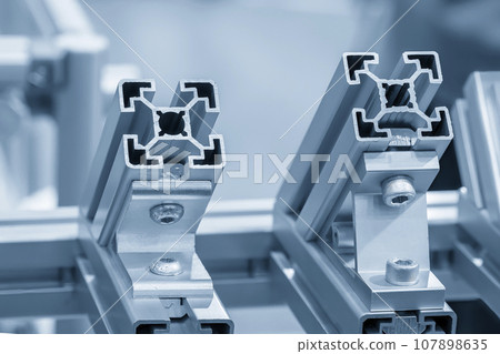 The modular structure made from aluminum profile extrusion parts. The modular structure made from aluminum profile extrusion parts. 107898635