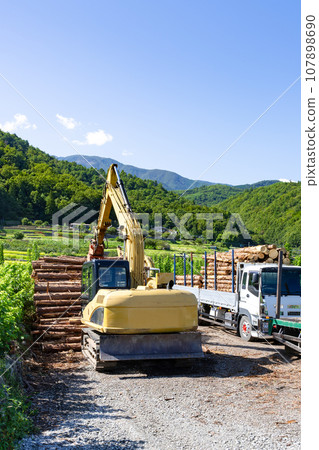 Lumber yard forestry image Lumber yard forestry image 107898690