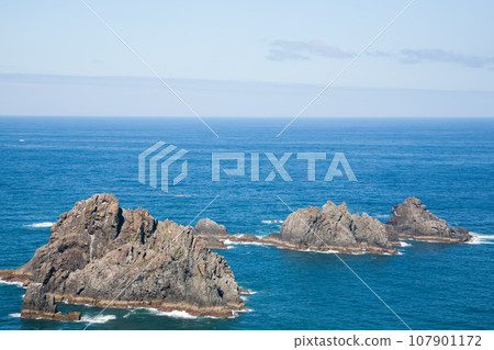 Cape Ortegal sea stacks landscape, Galicia, Spain Cape Ortegal sea stacks landscape, Galicia, Spain 107901172