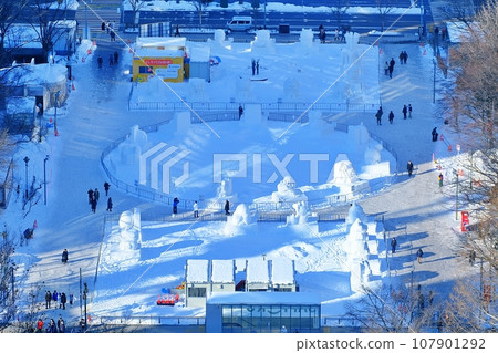 Sapporo Snow Festival Odori venue scenery 107901292