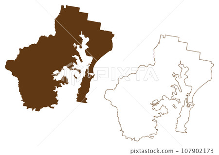 City of Lake Macquarie (Commonwealth of Australia, New South Wales, NSW) map vector illustration, scribble sketch Lake Macquarie map City of Lake Macquarie (Commonwealth of Australia, New South Wales, NSW) map vector illustration, scribble sketch Lake Macquarie map 107902173