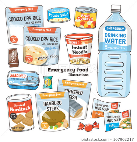 Emergency food set 107902217