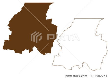 Walgett Shire (Commonwealth of Australia, New South Wales, NSW) map vector illustration, scribble sketch Walgett map Walgett Shire (Commonwealth of Australia, New South Wales, NSW) map vector illustration, scribble sketch Walgett map 107902241