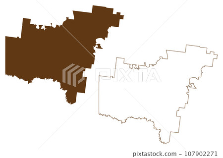 Wentworth Shire (Commonwealth of Australia, New South Wales, NSW) map vector illustration, scribble sketch Wentworth map Wentworth Shire (Commonwealth of Australia, New South Wales, NSW) map vector illustration, scribble sketch Wentworth map 107902271
