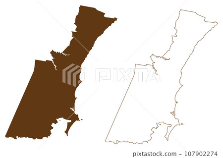 City of Wollongong (Commonwealth of Australia, New South Wales, NSW) map vector illustration, scribble sketch Wollongong map City of Wollongong (Commonwealth of Australia, New South Wales, NSW) map vector illustration, scribble sketch Wollongong map 107902274