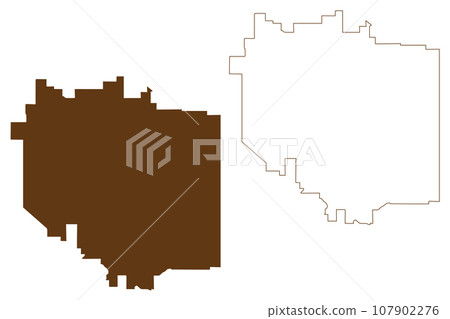 Barkly Region (Commonwealth of Australia, Northern Territory, NT) map vector illustration, scribble sketch Barkly Shire map Barkly Region (Commonwealth of Australia, Northern Territory, NT) map vector illustration, scribble sketch Barkly Shire map 107902276