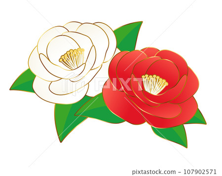 豪華山茶花圖標 豪華山茶花圖標 107902571