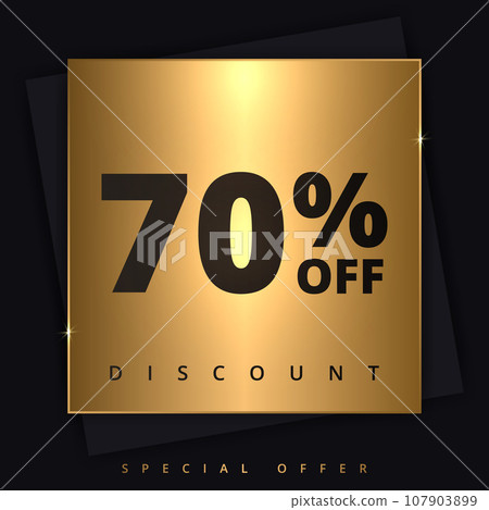 70 off discount banner. Special offer sale 70 percent off. Sale discount offer. Luxury promotion banner 70 off discount banner. Special offer sale 70 percent off. Sale discount offer. Luxury promotion banner 107903899