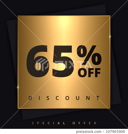 65 off discount banner. Special offer sale 65 percent off. Sale discount offer. Luxury promotion banner 65 off discount banner. Special offer sale 65 percent off. Sale discount offer. Luxury promotion banner 107903900