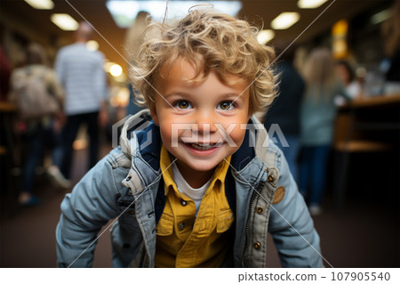 Portrait of a happy schoolboy Portrait of a happy schoolboy 107905540