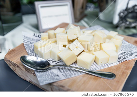 Cubes of cheese Cubes of cheese 107905570