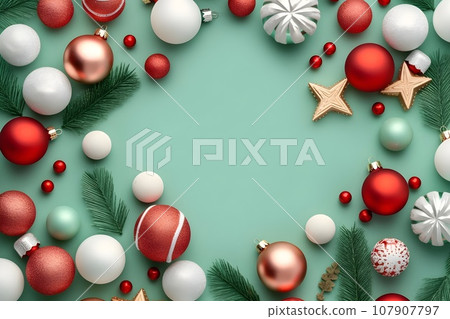 Christmas background material 13 AI generated image 107907797