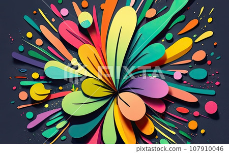 colorful burst and splash background colorful burst and splash background 107910046