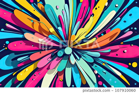 colorful burst and splash background colorful burst and splash background 107910060