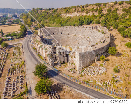 Ruins of the ancient Lycian city Perge located near the Antalya city in Turkey turkiye, GO Everywhere Ruins of the ancient Lycian city Perge located near the Antalya city in Turkey turkiye, GO Everywhere 107910221