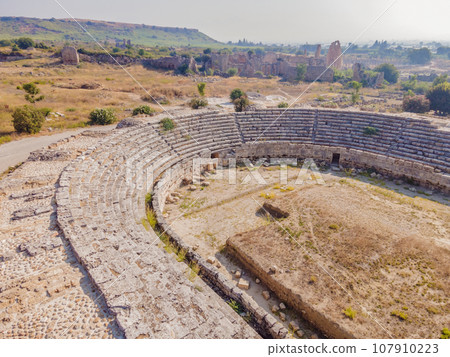Ruins of the ancient Lycian city Perge located near the Antalya city in Turkey turkiye, GO Everywhere Ruins of the ancient Lycian city Perge located near the Antalya city in Turkey turkiye, GO Everywhere 107910223