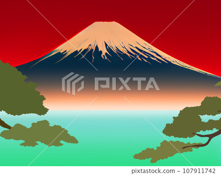 Fuji image background 2-1~Variations available~ Rectangle 107911742