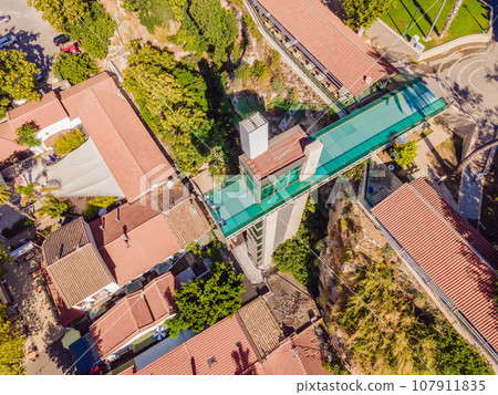 Elevator from the embankment to the street and the observation deck Antalya Kaleici Panoramic Elevator 107911835