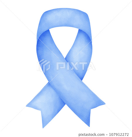 Awareness ribbon watercolor  107912272