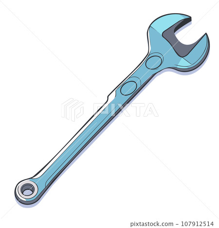 Combination wrench or spanner with open box 107912514