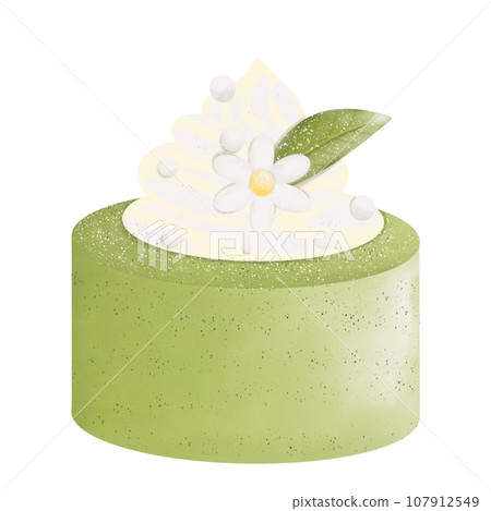 green tea desserts  107912549