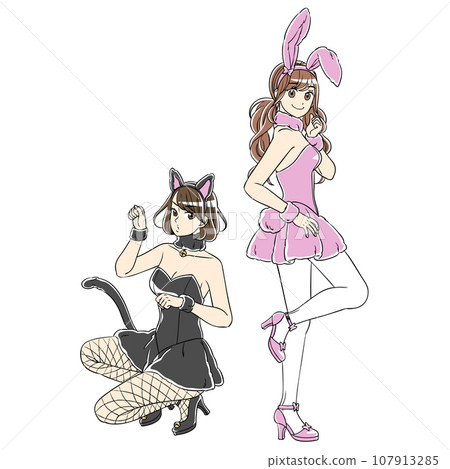 動物角色扮演的女孩 動物角色扮演的女孩 107913285