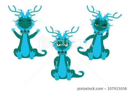 Asian water dragon 107915036